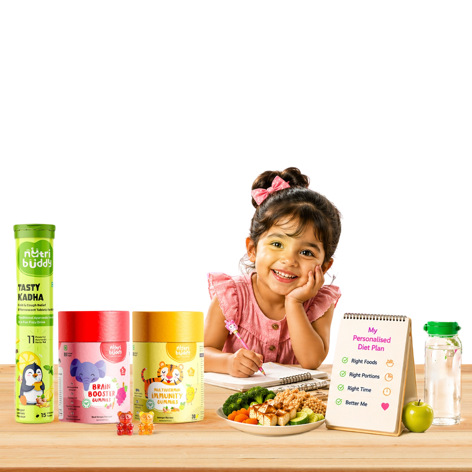 NutriBuddy products with a personalised kids diet plan